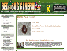 Tablet Screenshot of bedbuggeneral.com